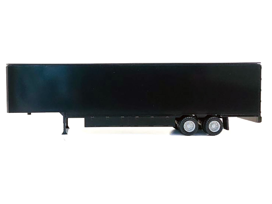 48ft Moving Van Trailer Black 1/87 (HO) Plastic Model by Promotex