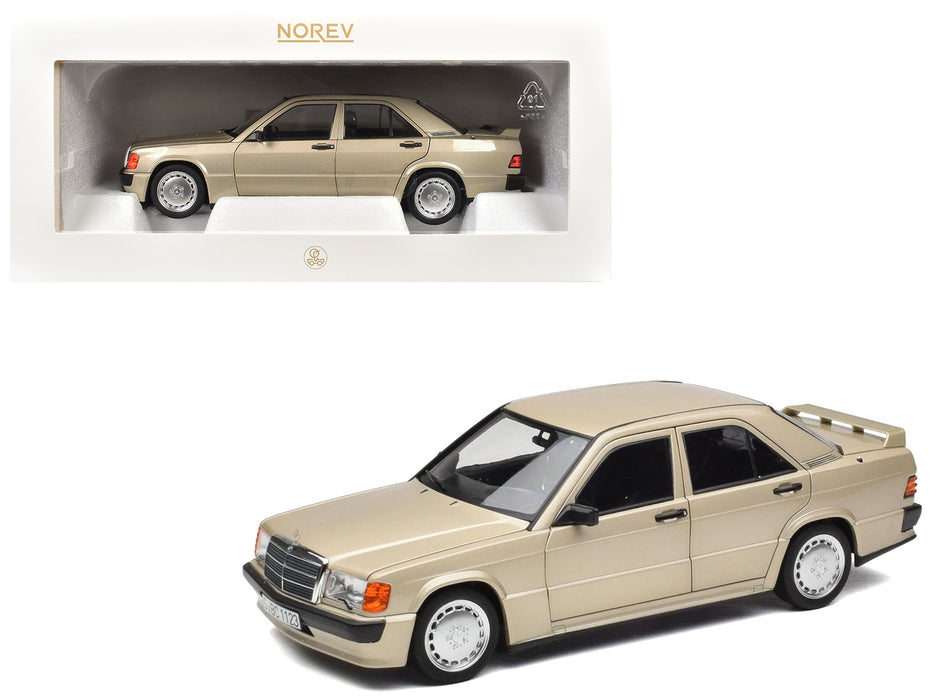 1984 Mercedes-Benz 190E 2.3-16 Smoke Silver Metallic 1/18 Diecast Model Car by Norev