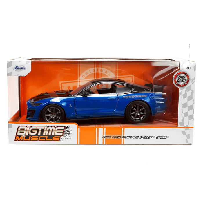 NEW Jada Toys Big Time Muscle 1:24 2020 Ford Mustang Shelby GT500 Blue/Black