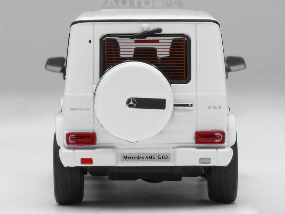 2017 Mercedes-Benz AMG G 63 White 1/64 Diecast Model Car by Autoart