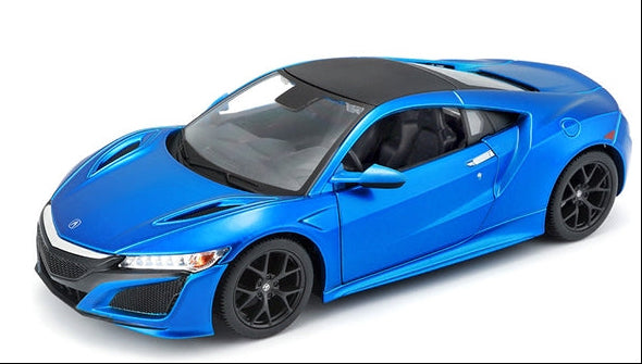 2018 Acura NSX Blue with Black Top 1/24 Diecast Model Car by Maisto