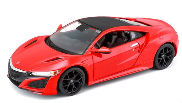 2018 Acura NSX Red with Black Top 1/24 Diecast Model Car by Maisto