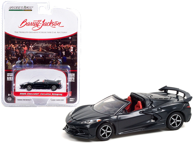 2020 Chevrolet Corvette C8 Stingray Convertible Shadow Gray Metallic with Adrenaline Red Interior
