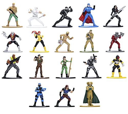 "G.I. Joe" Set of 18 Diecast Figurines "Nano Metalfigs" Series by Jada