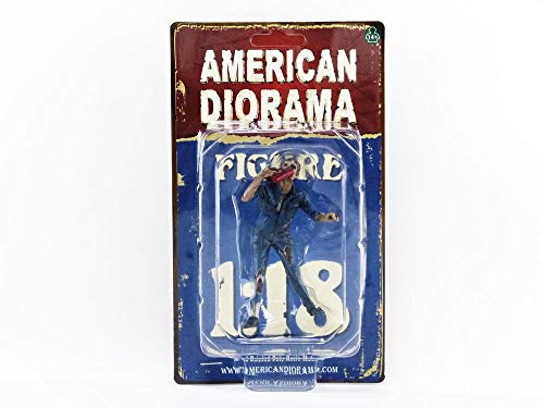 Zombie Mechanic Figurine III for 1/18 Scale Models by American Diorama