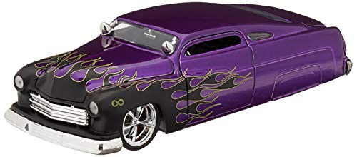 1951 Mercury Purple with Black Flames "Bigtime Muscle" 1/24 Diecast Model Car by Jada