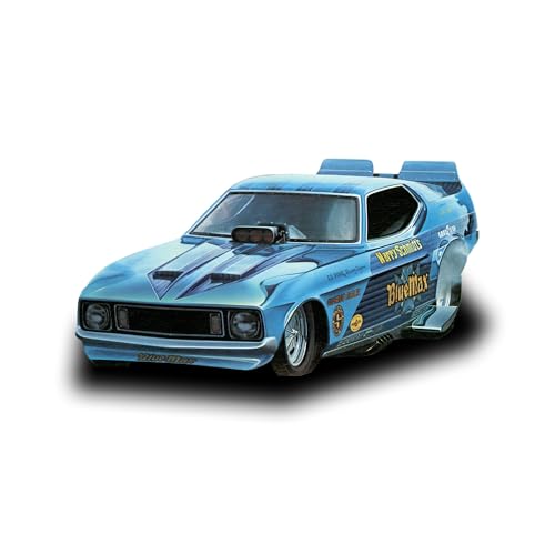 Skill 2 Model Kit "Blue Max" Long Nose Mustang Funny Car 1/25 Scale Model Car by MPC