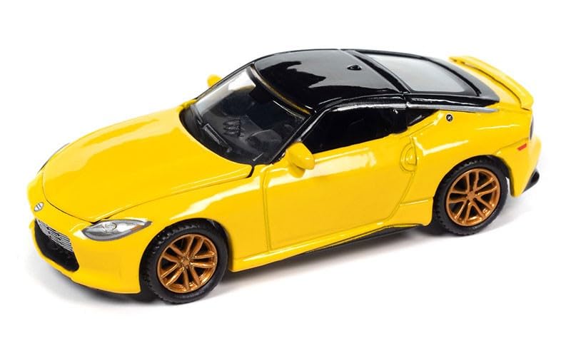 2023 Nissan Z Ikazuchi Yellow with Super Black Top "Import Legends" Limited Edition 1/64 Diecast Model Car by Auto World