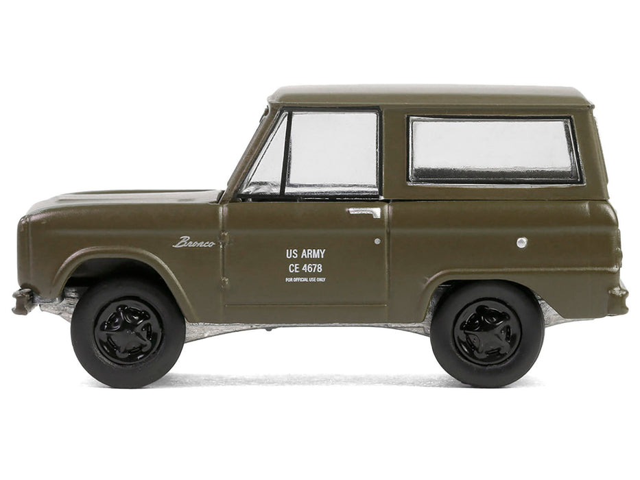 1966 Ford Bronco "U.S. Army Proposal" Olive Drab "Battalion 64" Series 5 1/64 Diecast Model Car by Greenlight