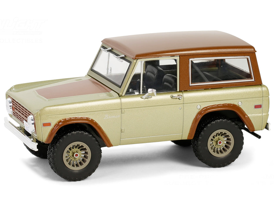 1970 Ford Bronco Gold Metallic with Brown Hood and Top "Lost" (2004-2010) TV Series "Hollywood" Series 20 1/24 Diecast Model Car by Greenlight