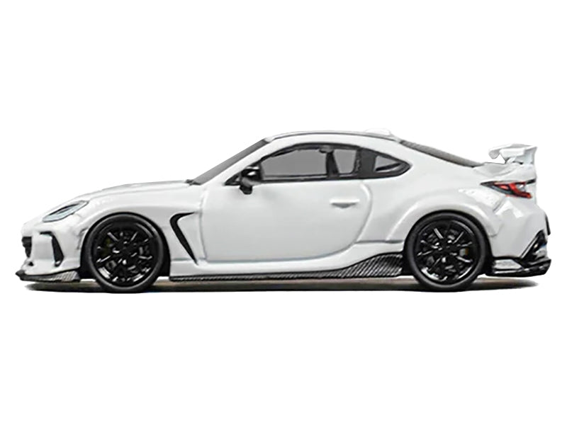 Subaru BRZ "Varis Arising-1" RHD (Right Hand Drive) White with Extra Wheels 1/64 Diecast Model Car by CM Model