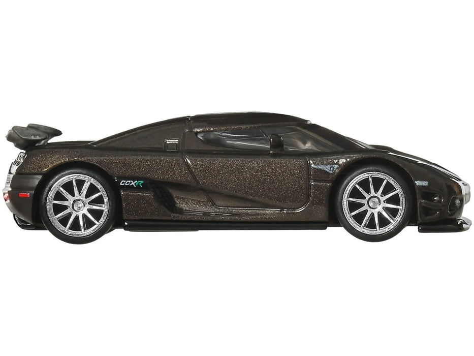 Koenigsegg CCXR Dark Gray Metallic "Fast Five" (2011) Movie "Fast & Furious" Series Diecast Model Car by Hot Wheels