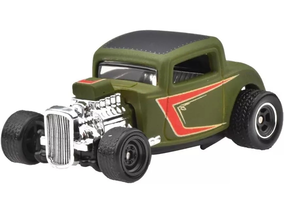 1932 Ford Hot Rod Matt Green with Graphics "Boulevard" Series Diecast Model Car by Hot Wheels