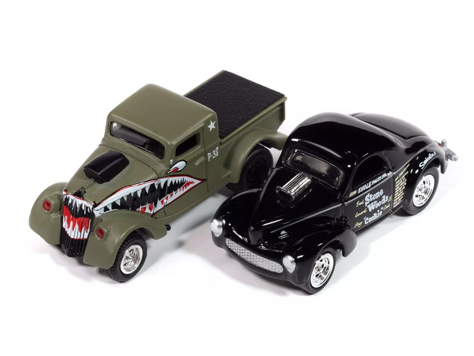 Johnny Lightning "2-Packs" 2024 Release 1 Set B of 6 pieces 1/64 Diecast Model Cars by Johnny Lightning
