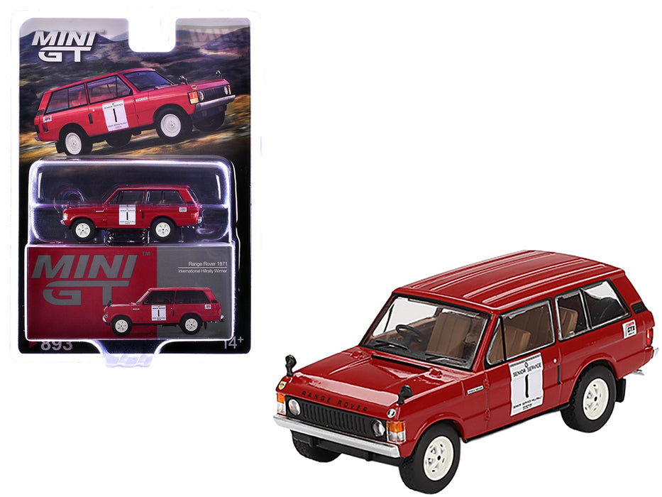 Range Rover RHD (Right Hand Drive) #1 Roger Crathorne Winner "International Hill Rally" (1971) Limited Edition 1/64 Diecast Model Car by Mini GT