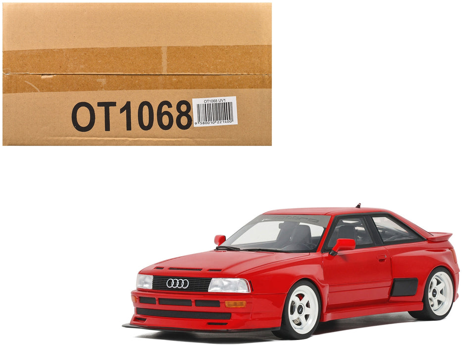 2021 Audi 80 Coupe "Prior Design" Misano Red Limited Edition to 2500 pieces Worldwide 1/18 Model Car by Otto Mobile