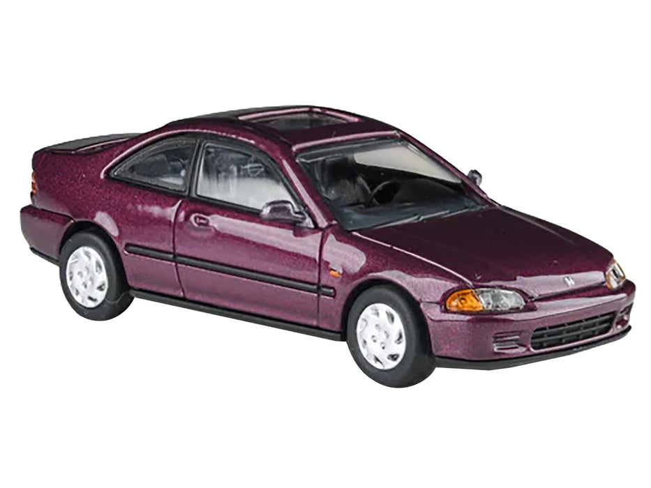 1995 Honda Civic Coupe EJ1 Camellia Red Metallic 1/64 Diecast Model Car by Paragon Models