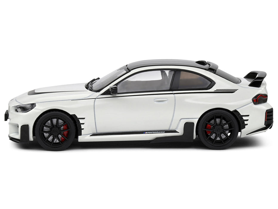 2023 BMW M2 M Performance (G87) Alpine White with Black Top 1/43 Diecast Model Car by Solido