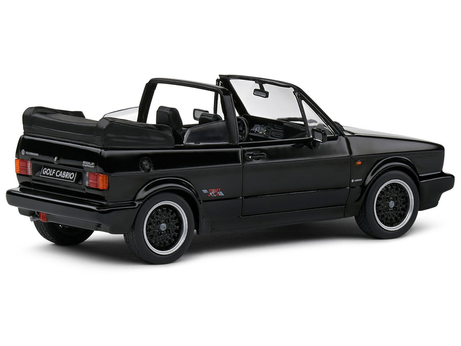 1992 Volkswagen Golf 1 Cabriolet Sportline Black 1/43 Diecast Model Car by Solido