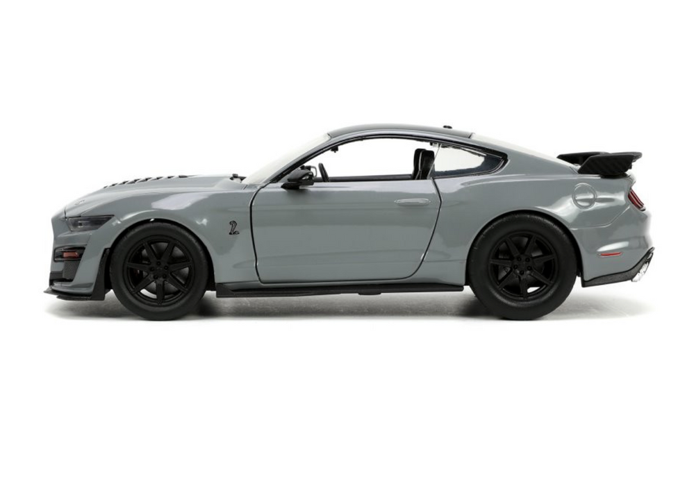 NEW 2020 Ford Mustang Shelby GT500, Glossy Gray - Jada Toys 33931 - 1/24 scale Diecast Model Toy Car