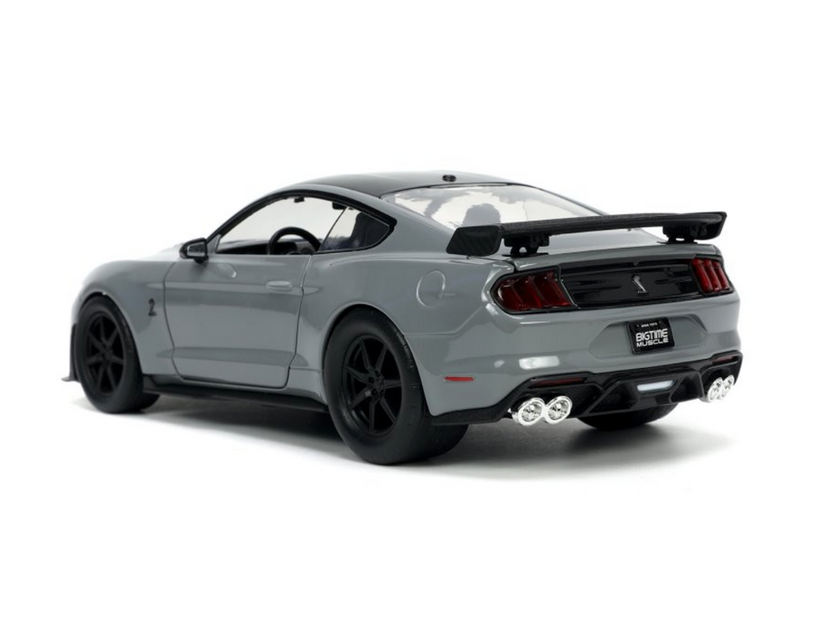 NEW 2020 Ford Mustang Shelby GT500, Glossy Gray - Jada Toys 33931 - 1/24 scale Diecast Model Toy Car