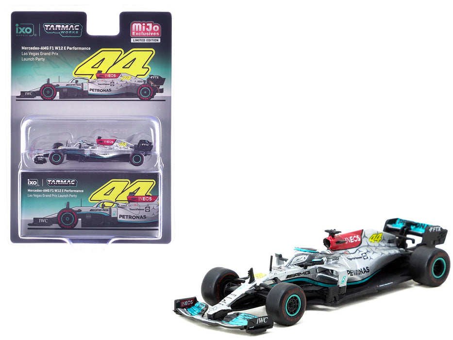 Mercedes-AMG F1 W12 E Performance Formula One F1 "Las Vegas Grand Prix Launch Party" "Global64" Series 1/64 Diecast Model Car by Tarmac Works