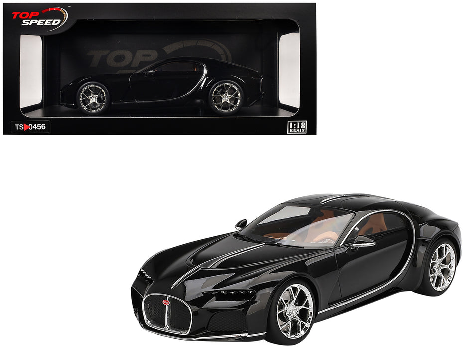 Bugatti Atlantic Concept Nocturne Black 1/18 Model Car by Top Speed