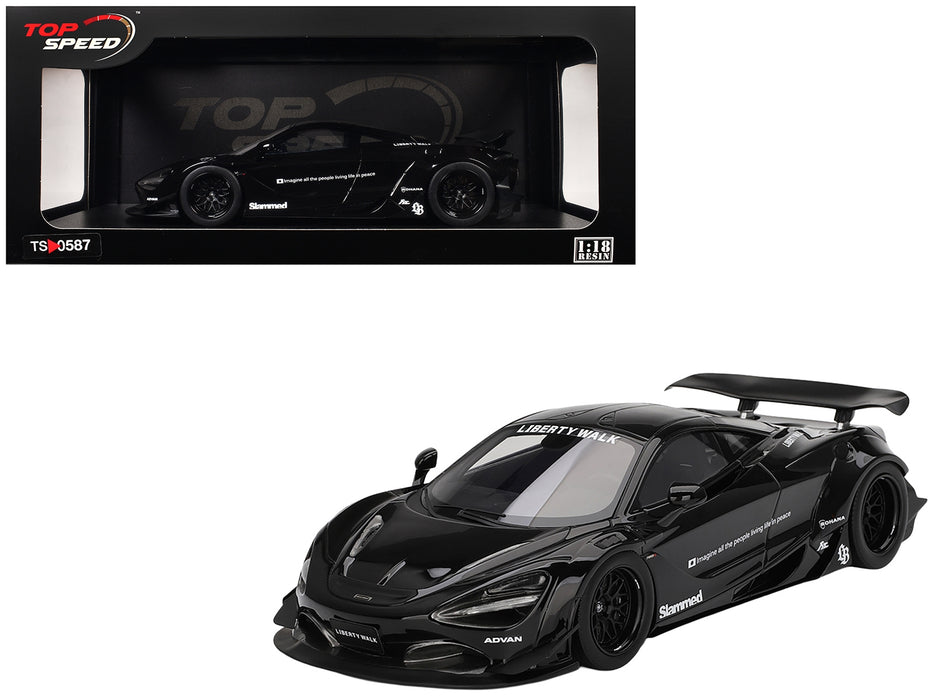 McLaren 720S "LB-Works" Black "Tokyo Auto Salon 2024" 1/18 Model Car by Top Speed