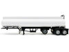Tag-Axle Elliptical Tanker Trailer White 1/87 (HO) Plastic Model by Promotex