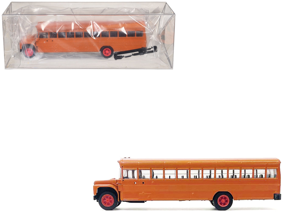 School Bus Orange 1/87 (HO) Plastic Model by Promotex
