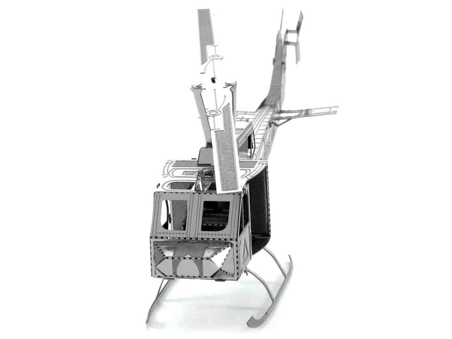Model Kit Bell UH-1 Iroquois "Huey" Helicopter "United States Army" (Easy Difficulty) Steel Model by Metal Earth