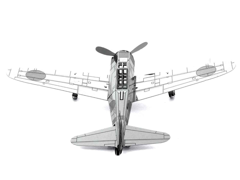 Model Kit Mitsubishi Zero Fighter Aircraft "Imperial Japanese Navy Air Service" (Moderate Difficulty) Steel Model by Metal Earth