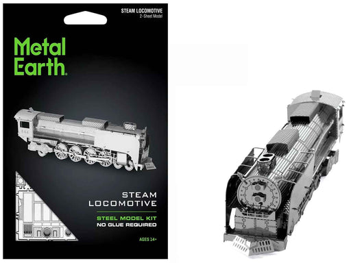 Model Kit Steam Locomotive #844 (Moderate Difficulty) Steel Model by Metal Earth