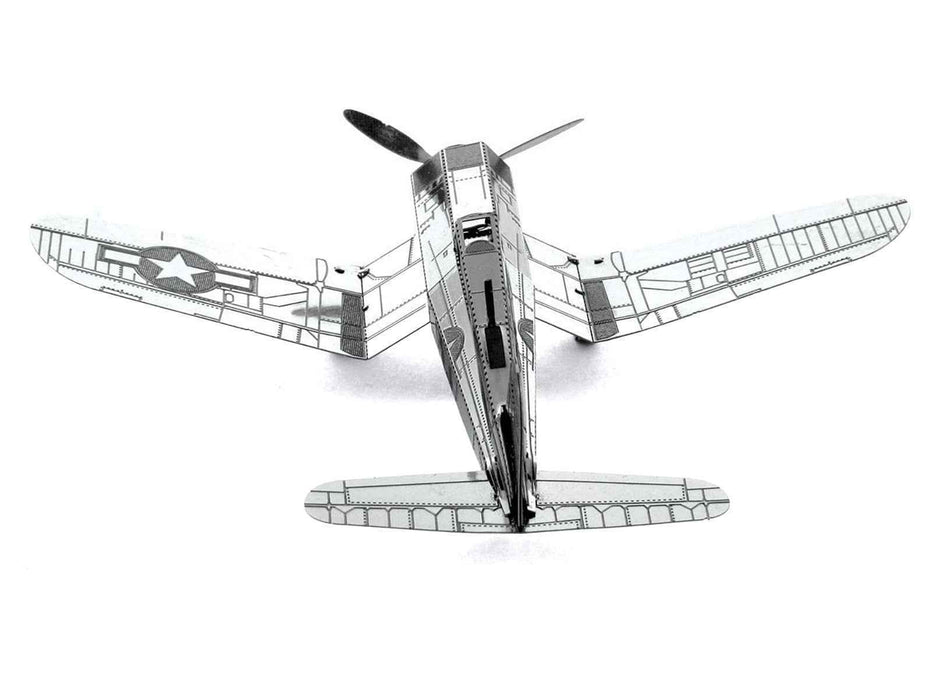 Model Kit Vought F4U Corsair Fighter Aircraft "United States Navy" (Moderate Difficulty) Steel Model by Metal Earth