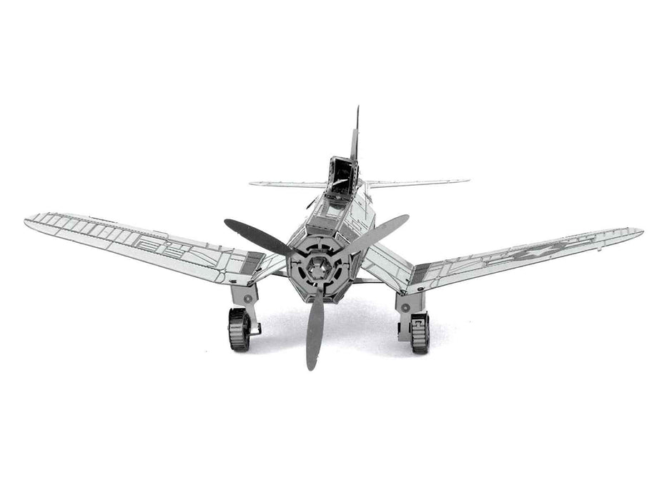 Model Kit Vought F4U Corsair Fighter Aircraft "United States Navy" (Moderate Difficulty) Steel Model by Metal Earth