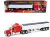 Kenworth W900 Grain Truck Red and White "Long Haul Truckers" Series 1/32 Diecast Model by New Ray - Miniature Motors