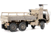 M1083 MTV (Medium Tactical Vehicle) Armored Cab Cargo Truck with Turret Desert Camouflage "US Army" "Armor Premium" Series 1/72 Diecast Model by Panzerkampf