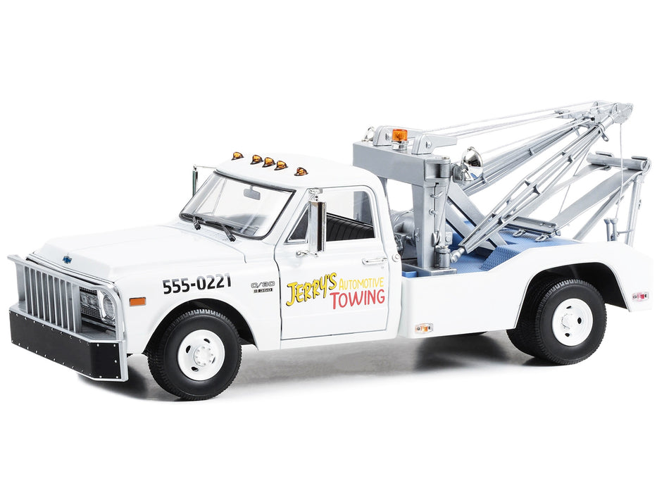 1969 Chevrolet C-30 Dually Wrecker Jerry's Towing "Fall Guy Stuntman Association" "The Fall Guy" (1981-1986) TV Series 1/18 Diecast Model Car by Greenlight