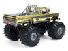 1979 Ford F-250 Monster Truck "Bigfoot #1 50th Anniversary" Gold Chrome with Bob Chandler Standing Figure "Kings of Crunch" Series 1/18 Diecast Model Car by Greenlight
