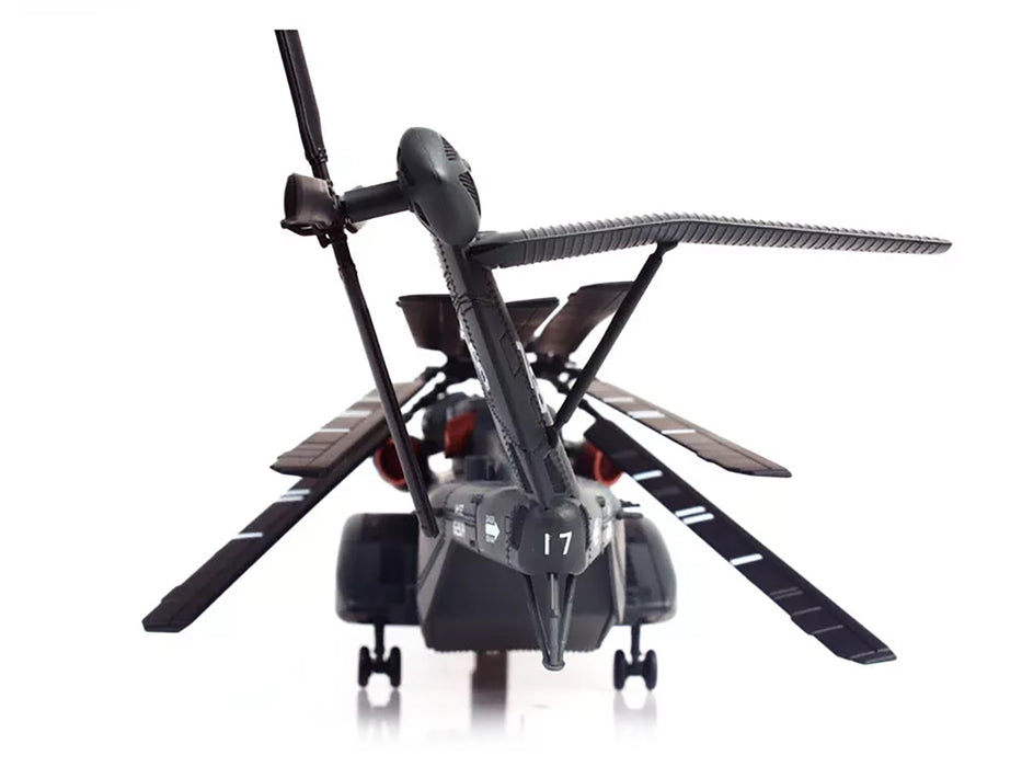 Sikorsky MH-53E Sea Dragon Helicopter "United States Navy Blackhawks Tail Number 17" Dark Gray 1/72 Diecast Model by Panzerkampf
