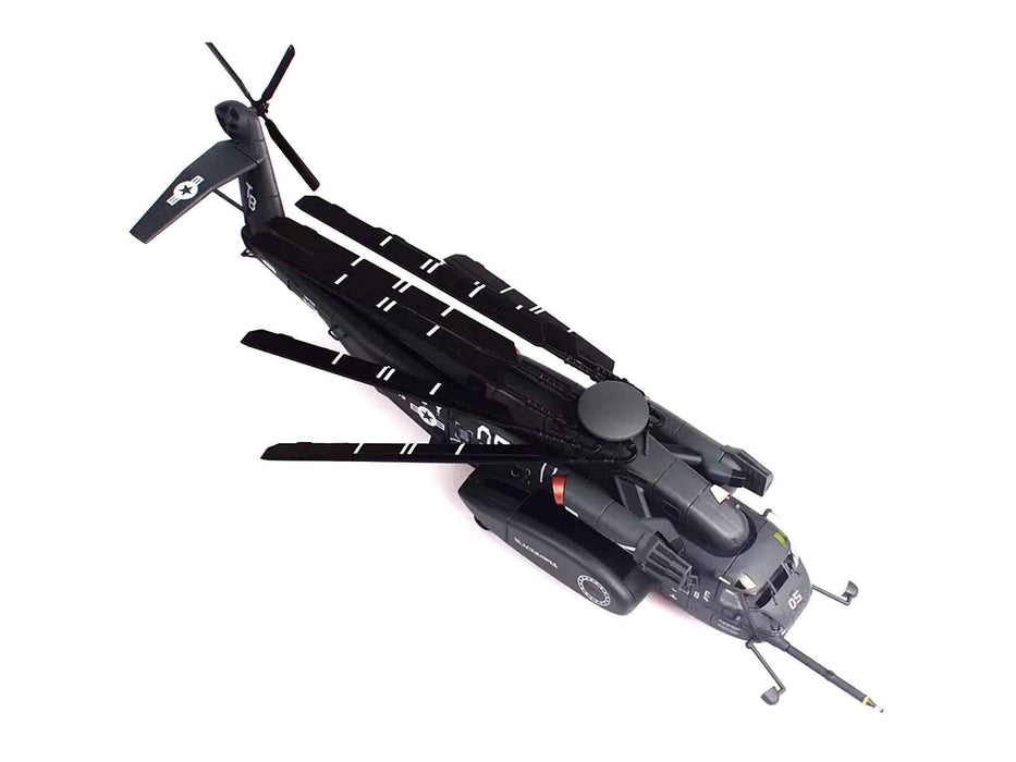Sikorsky MH-53E Sea Dragon Helicopter "United States Navy Blackhawks Tail Number 05" Dark Gray 1/72 Diecast Model by Panzerkampf