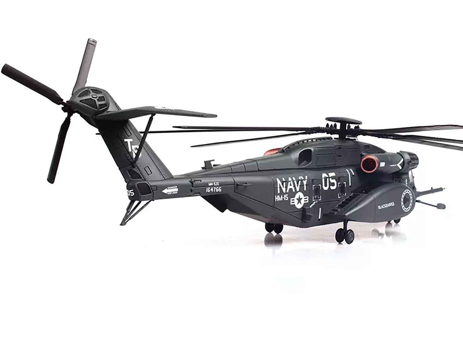 Sikorsky MH-53E Sea Dragon Helicopter "United States Navy Blackhawks Tail Number 05" Dark Gray 1/72 Diecast Model by Panzerkampf