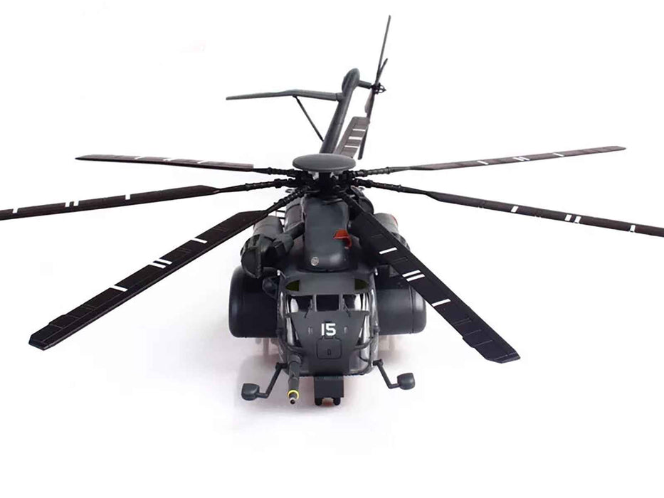 Sikorsky MH-53E Sea Dragon Helicopter "United States Navy Blackhawks Tail Number 15" Dark Gray 1/72 Diecast Model by Panzerkampf