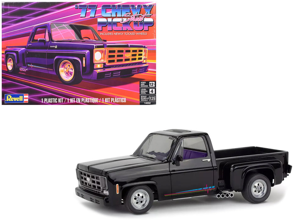 Level 4 Model Kit 1977 Chevrolet Street Pickup Truck 1/25 Scale Model by Revell
