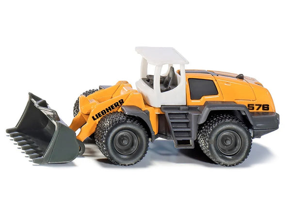 Liebherr 576 Wheel Loader Yellow with White Top Diecast Model by Siku - Miniature Motors