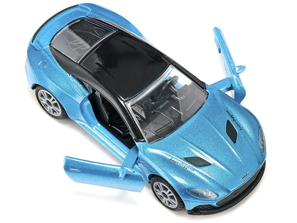 Aston Martin DBS Superleggera Blue Metallic with Black Top Diecast Model Car by Siku - Miniature Motors