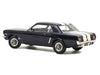 1965 Ford Mustang Hardtop Coupe Nightmist Blue Metallic with White Stripes 1/18 Diecast Model Car by Norev