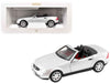 1996 Mercedes-Benz SLK Convertible Brilliant Silver Metallic 1/18 Diecast Model Car by Norev
