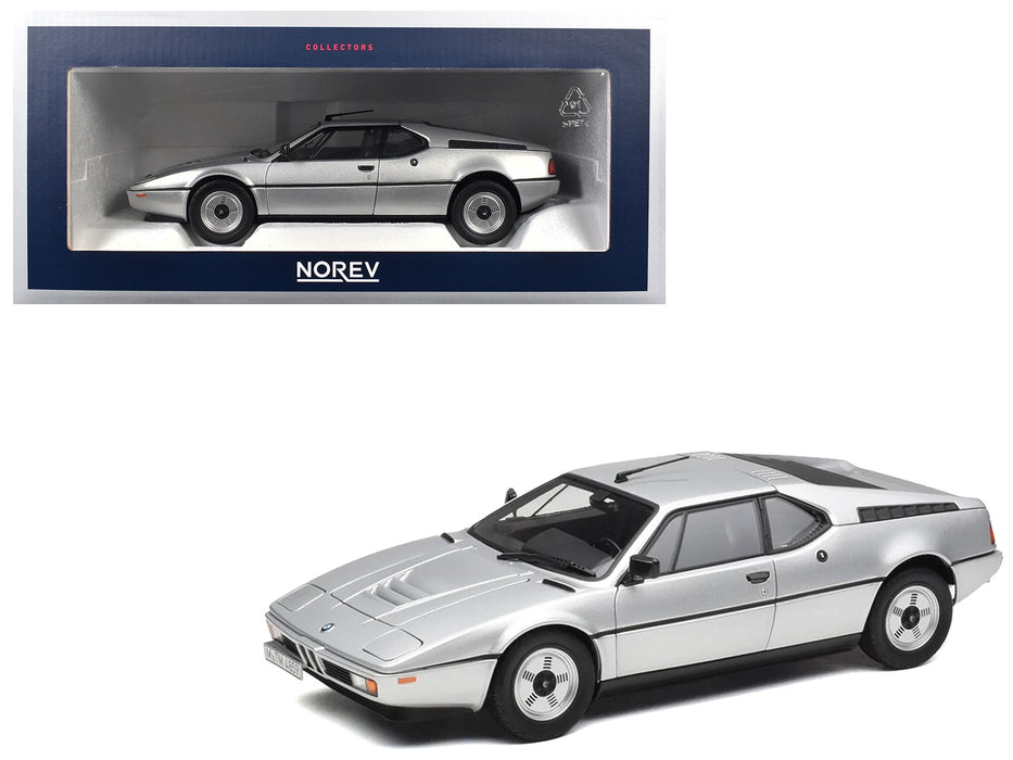 1980 BMW M1 Silver Metallic 1/18 Diecast Model Car by Norev