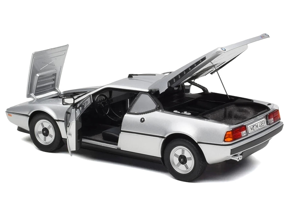 1980 BMW M1 Silver Metallic 1/18 Diecast Model Car by Norev